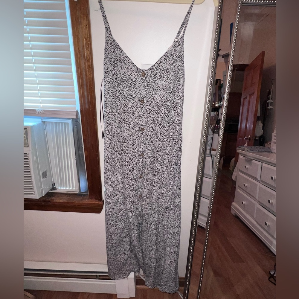 Leopard print long dress